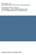 Bruder |  Forschungs- und Technologiepolitik in der Bundesrepublik Deu | Buch |  Sack Fachmedien