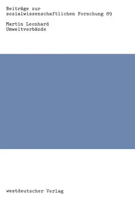 Leonhard |  Umweltverbände | Buch |  Sack Fachmedien