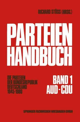 Stöss |  Stöss, R: Parteien-Handbuch | Buch |  Sack Fachmedien