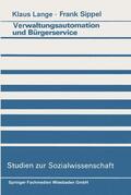 Lange |  Lange, K: Verwaltungsautomation und Bürgerservice | Buch |  Sack Fachmedien