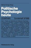 König |  Politische Psychologie heute | Buch |  Sack Fachmedien