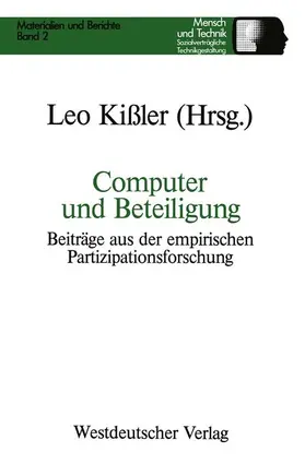 Kissler | Computer und Beteiligung | Buch | 978-3-531-12001-0 | www.sack.de
