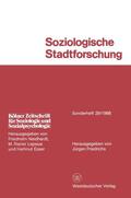 Friedrichs |  Friedrichs, J: Soziologische Stadtforschung | Buch |  Sack Fachmedien