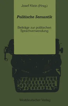 Klein |  Politische Semantik | Buch |  Sack Fachmedien