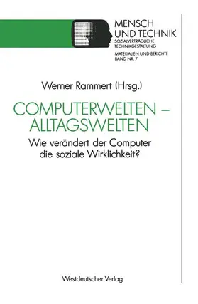 Rammert |  Computerwelten - Alltagswelten | Buch |  Sack Fachmedien