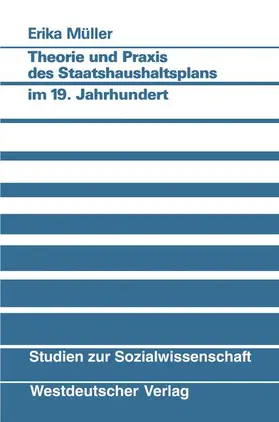  Theorie und Praxis des Staatshaushaltsplans im 19. Jahrhundert | Buch |  Sack Fachmedien