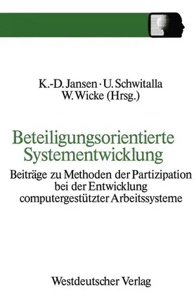 Klaus-Dieter |  Beteiligungsorientierte Systementwicklung | Buch |  Sack Fachmedien