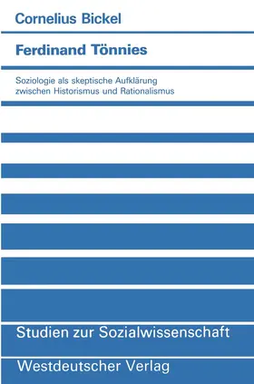 Bickel |  Ferdinand Tönnies | Buch |  Sack Fachmedien