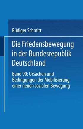  Friedensbewegung in der Bundesrepublik Deutschland | Buch |  Sack Fachmedien