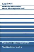 Pries |  Pries, L: Betrieblicher Wandel in der Risikogesellschaft | Buch |  Sack Fachmedien