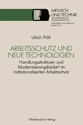  Arbeitsschutz und neue Technologien | Buch |  Sack Fachmedien