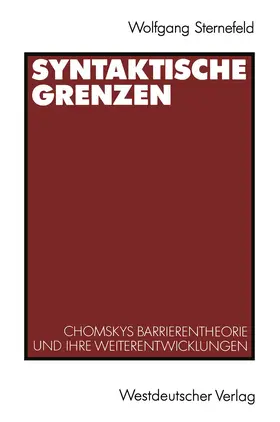Sternefeld |  Syntaktische Grenzen | Buch |  Sack Fachmedien