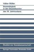 Müller |  Müller, V: Staatstätigkeit in den Staatstheorien des 19. Jah | Buch |  Sack Fachmedien