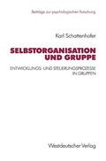 Schattenhofer |  Schattenhofer, K: Selbstorganisation und Gruppe | Buch |  Sack Fachmedien