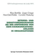 Bartölke / Grieger / Ridder |  Bartölke, K: Betriebs- und Dienstvereinbarungen bei der Einf | Buch |  Sack Fachmedien
