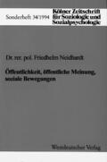 Neidhardt |  Öffentlichkeit, öffentliche Meinung, soziale Bewegungen | Buch |  Sack Fachmedien