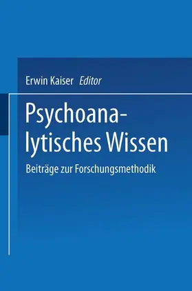 Kaiser |  Psychoanalytisches Wissen | Buch |  Sack Fachmedien