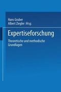 Ziegler / Gruber |  Expertiseforschung | Buch |  Sack Fachmedien