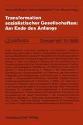 Wollmann / Wiesenthal / Bönker |  Transformation sozialistischer Gesellschaften: Am Ende des A | Buch |  Sack Fachmedien