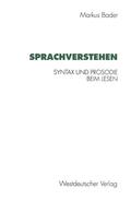 Bader |  Sprachverstehen | Buch |  Sack Fachmedien