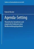 Rössler |  Rössler, P: Agenda-Setting | Buch |  Sack Fachmedien