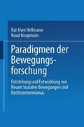 Koopmans / Hellmann |  Paradigmen der Bewegungsforschung | Buch |  Sack Fachmedien