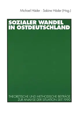 Häder |  Sozialer Wandel in Ostdeutschland | Buch |  Sack Fachmedien