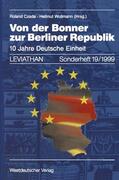 Czada / Wollmann |  Von der Bonner zur Berliner Republik | Buch |  Sack Fachmedien