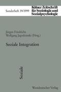 Friedrichs / Jagodzinski |  Soziale Integration | Buch |  Sack Fachmedien