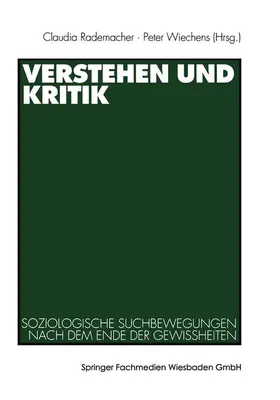 Rademacher / Wiechens | Verstehen und Kritik | Buch | 978-3-531-13515-1 | www.sack.de