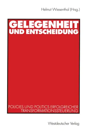 Wiesenthal |  Gelegenheit und Entscheidung | Buch |  Sack Fachmedien