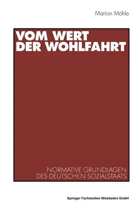 Möhle |  Vom Wert der Wohlfahrt | Buch |  Sack Fachmedien