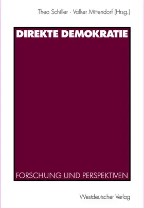 Mittendorf / Schiller |  Direkte Demokratie | Buch |  Sack Fachmedien
