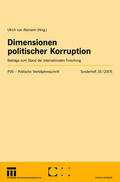 Alemann |  Dimensionen politischer Korruption | Buch |  Sack Fachmedien