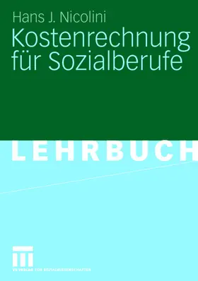 Nicolini |  Kostenrechnung für Sozialberufe | Buch |  Sack Fachmedien