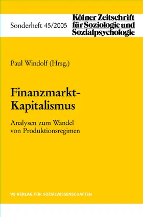 Windolf |  Finanzmarkt-Kapitalismus | Buch |  Sack Fachmedien