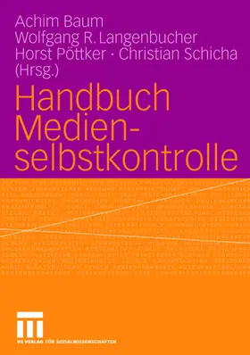 Baum / Schicha / Langenbucher |  Handbuch Medienselbstkontrolle | Buch |  Sack Fachmedien