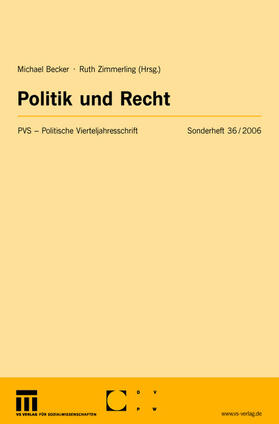 Becker / Zimmerling | Politik und Recht | Buch | 978-3-531-14981-3 | sack.de