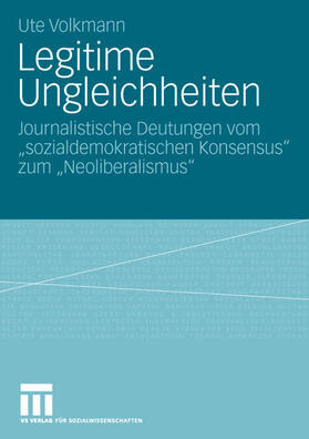 Volkmann | Legitime Ungleichheiten | Buch | 978-3-531-15170-0 | sack.de