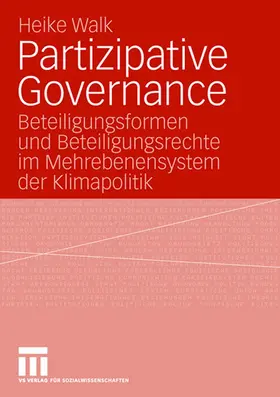 Walk | Partizipative Governance | Buch | 978-3-531-15524-1 | sack.de