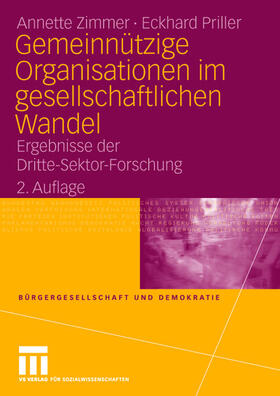 Zimmer / Priller | Priller, E: Gemeinnützige Organisationen imgesellschaftliche | Buch | 978-3-531-15692-7 | sack.de