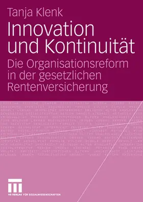 Klenk |  Innovation und Kontinuität | Buch |  Sack Fachmedien