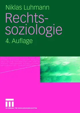 Luhmann |  Rechtssoziologie | Buch |  Sack Fachmedien