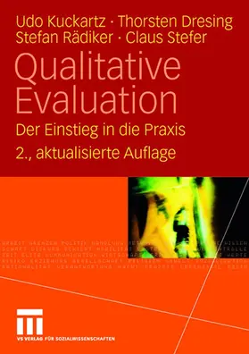 Kuckartz / Stefer / Dresing |  Qualitative Evaluation | Buch |  Sack Fachmedien