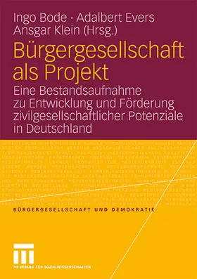 Bode / Klein / Evers |  Bürgergesellschaft als Projekt | Buch |  Sack Fachmedien