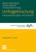 Weichbold / Bacher / Wolf |  Umfrageforschung | Buch |  Sack Fachmedien