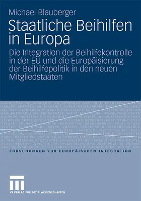 Blauberger |  Staatliche Beihilfen in Europa | Buch |  Sack Fachmedien