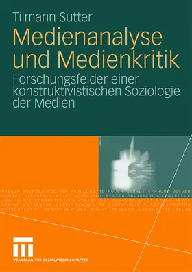 Sutter |  Medienanalyse und Medienkritik | Buch |  Sack Fachmedien