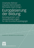 Röhner / Henrichwark / Hopf |  Europäisierung der Bildung | Buch |  Sack Fachmedien