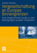 Roose |  Vergesellschaftung an Europas Binnengrenzen | Buch |  Sack Fachmedien